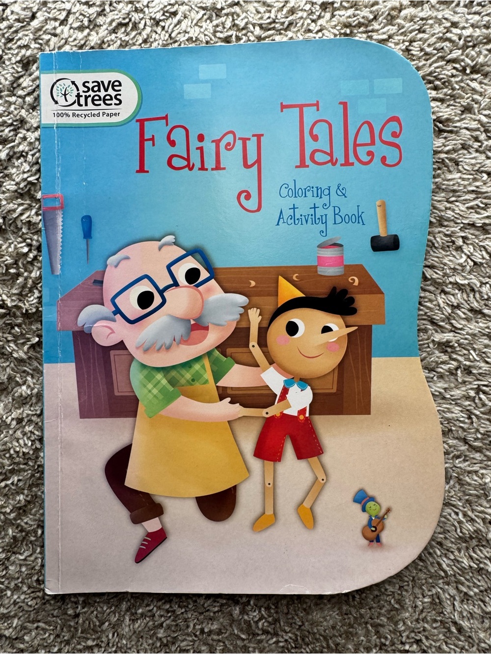 Fairy Tales Coloring & Activity Book for Kids 100% Recycled Paper